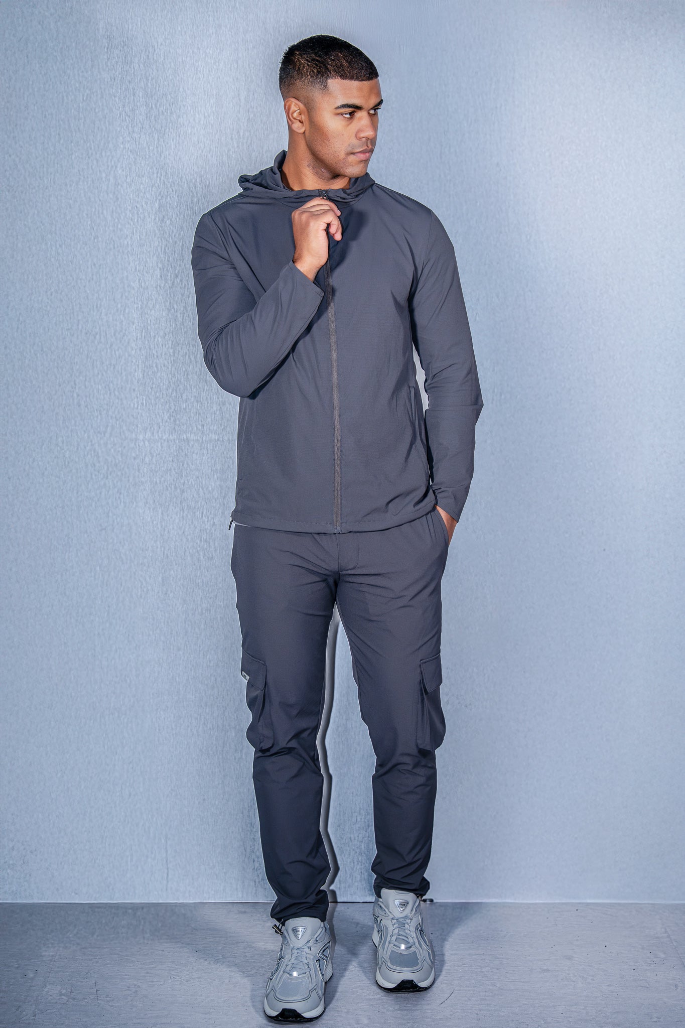 Technical Windbreaker Grey