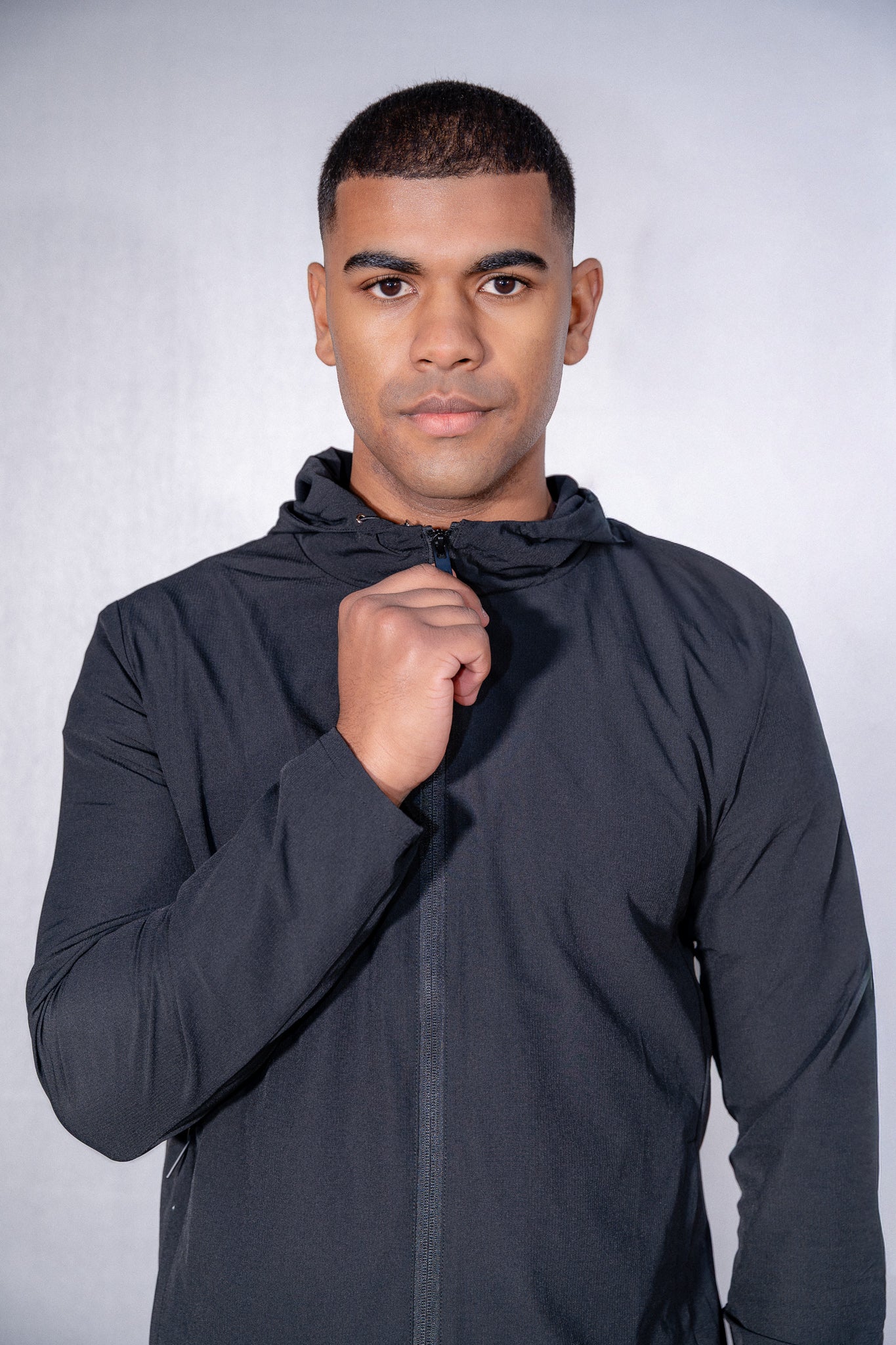 Technical Windbreaker Black