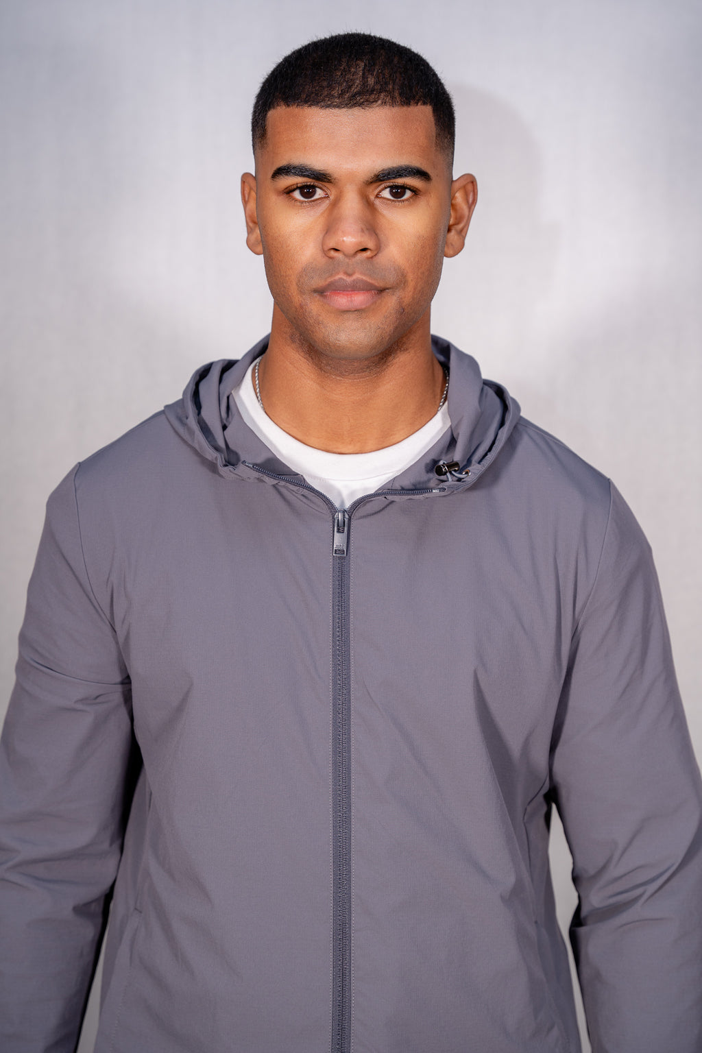 Technical Windbreaker Light Grey