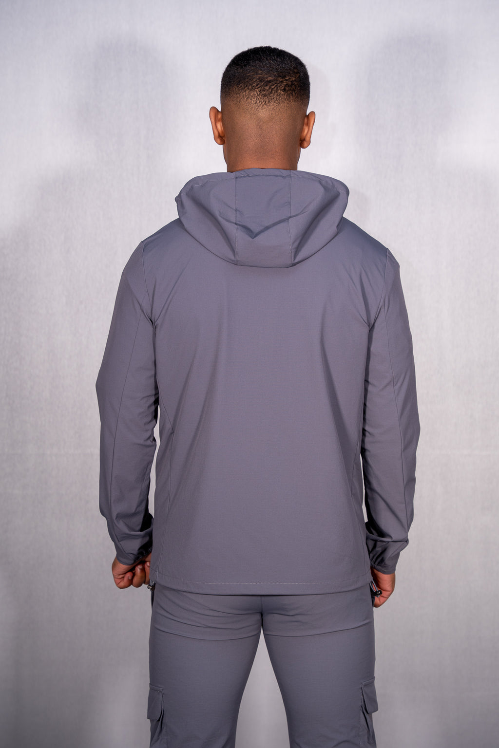 Technical Windbreaker Light Grey