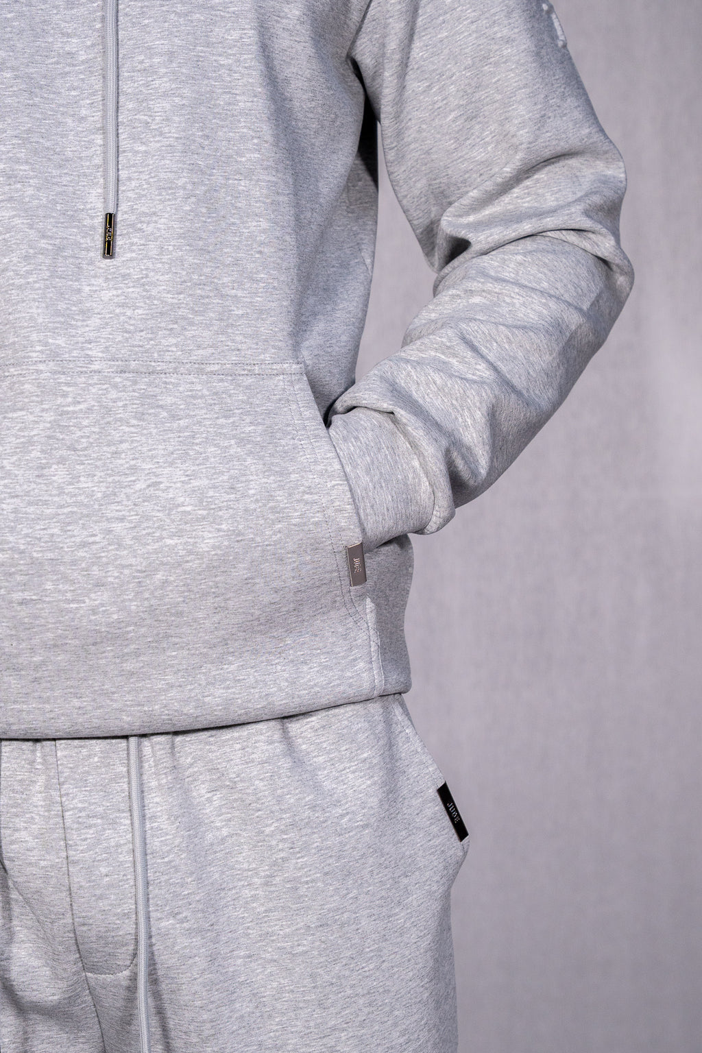 Essential Relaxed Fit Hoodie Marl Grey